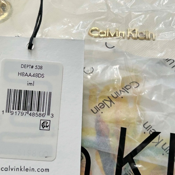 CALVIN KLEIN SHOULDER BAG, LEATHER, MULTICOLOUR FLORAL, CHAIN & LEATHER SHOULDER - Picture 4 of 14